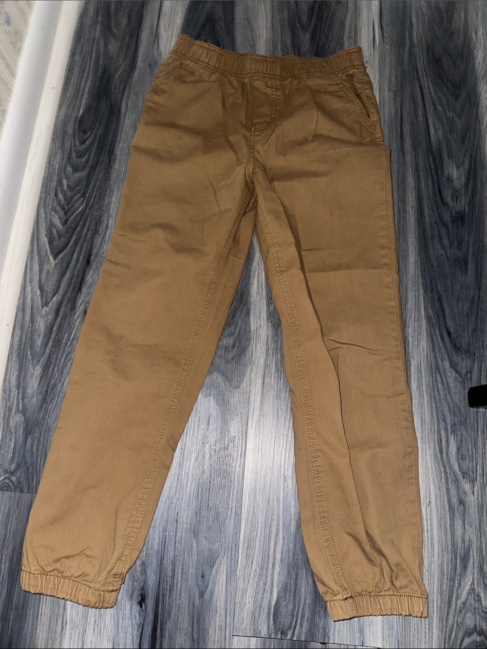 Nautica Boy’s Tan Elastic Waist Chino Joggers